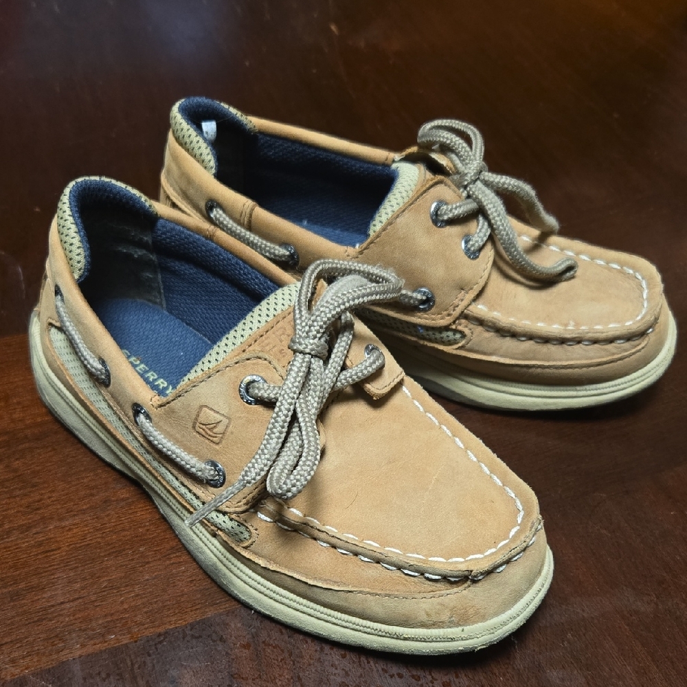 Sperry Kids Tan Boat Shoes